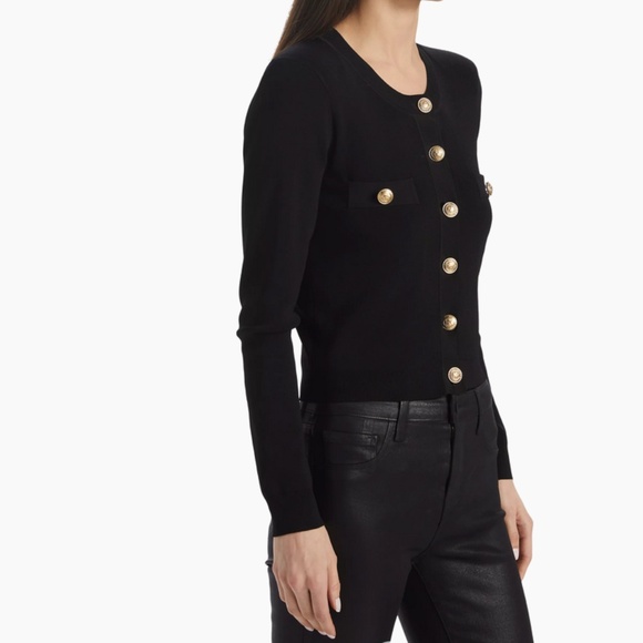 L'AGENCE Toulouse Cardigan  black - Picture 9 of 9